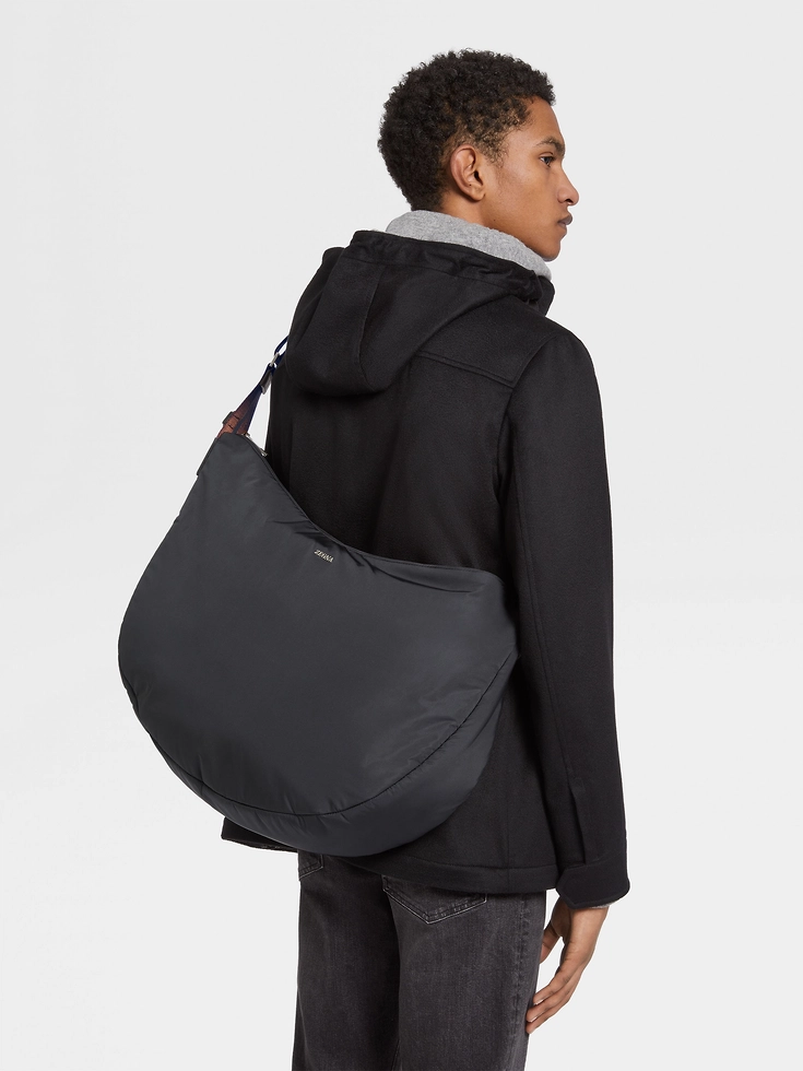 Bolsa de viaje de nailon negra