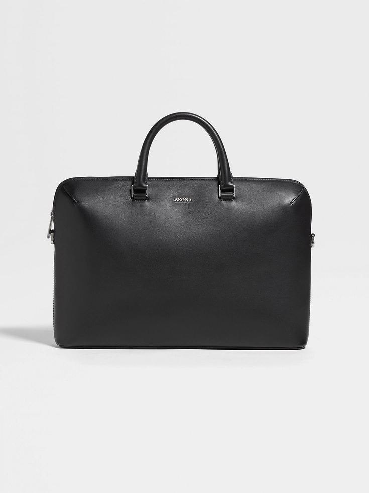 Bolso de negocios de cuero negro
