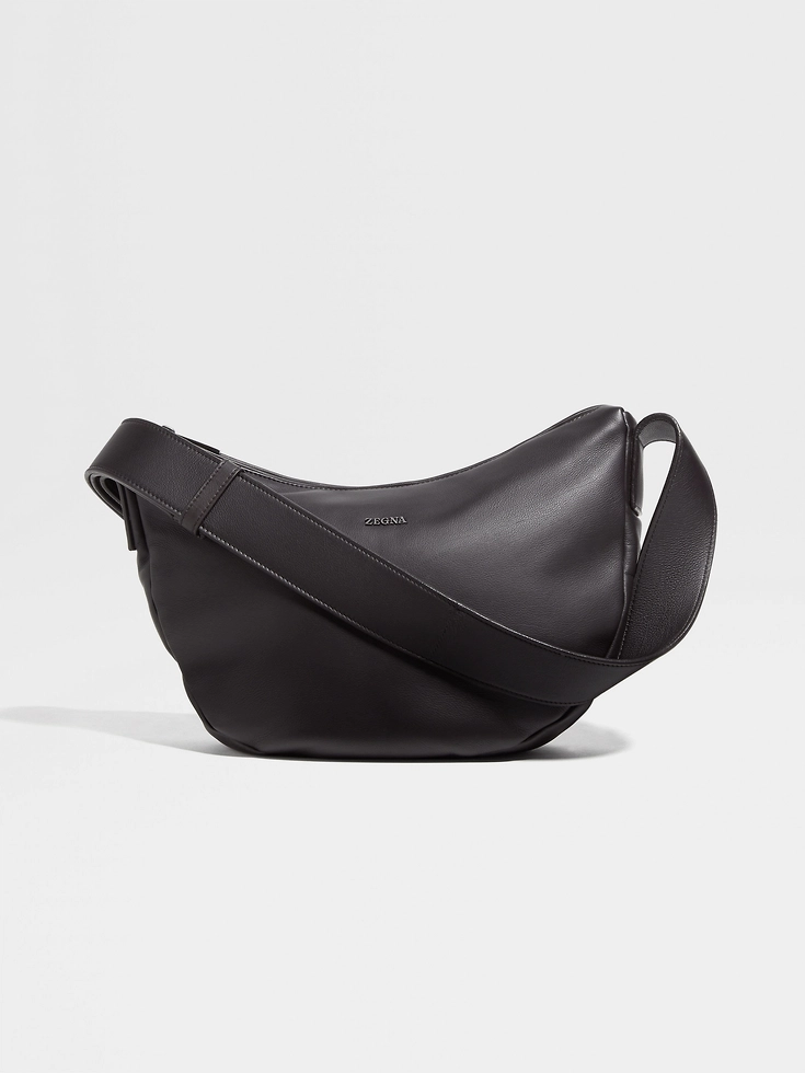 Bolso hobo Panorama Micro de SECONDSKIN en marrón oscuro