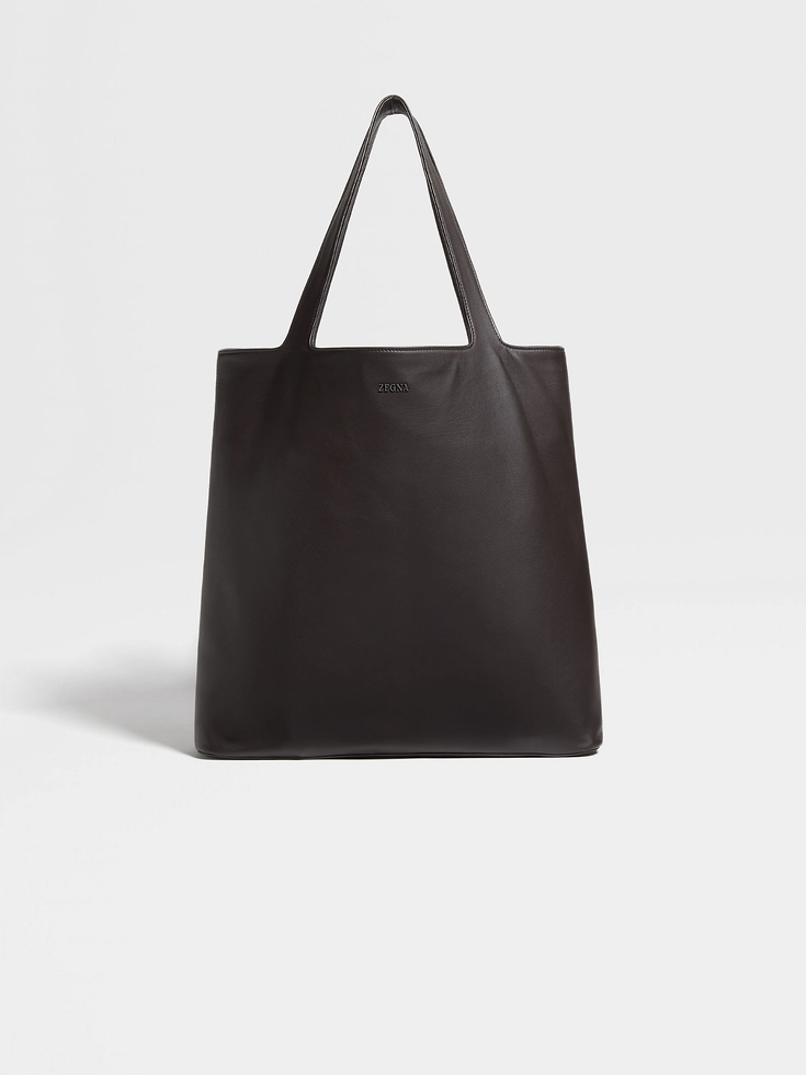 Bolso tote SECONDSKIN marrón oscuro