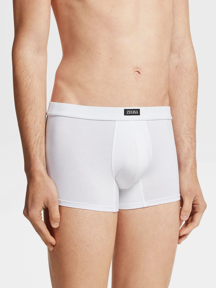 Calzoncillos blancos de modal elástico