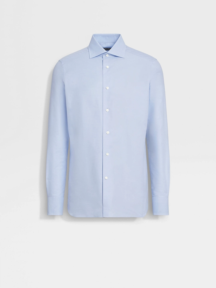 Camisa de algodón Trofeo™ azul claro