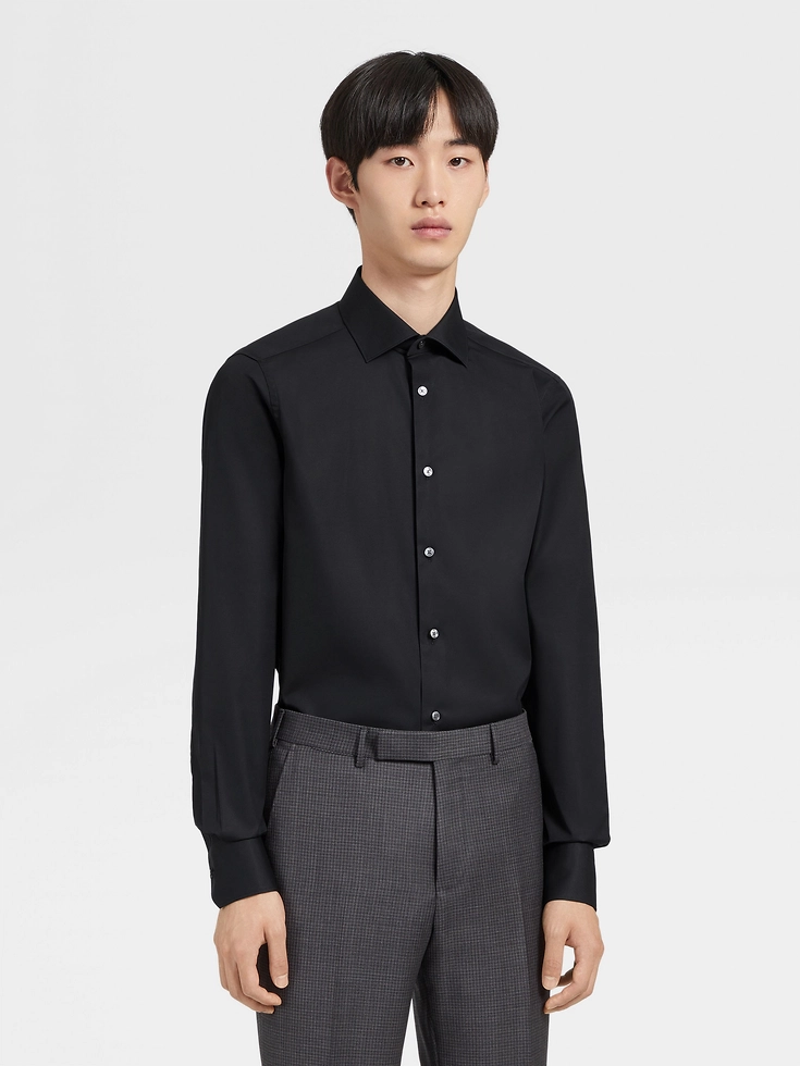 Camisa de algodón cómoda Trofeo™ negra
