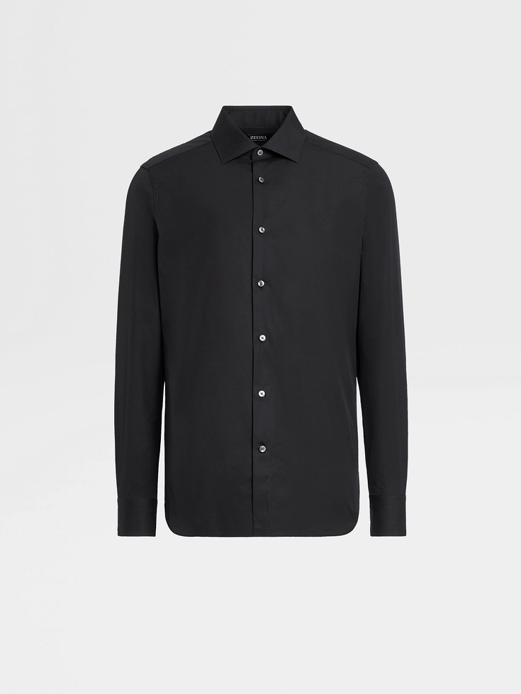 Camisa de algodón cómoda Trofeo™ negra