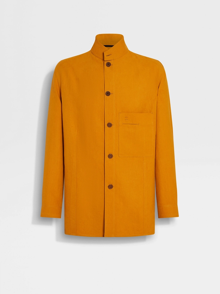 Camisa de lino Oasi ocre