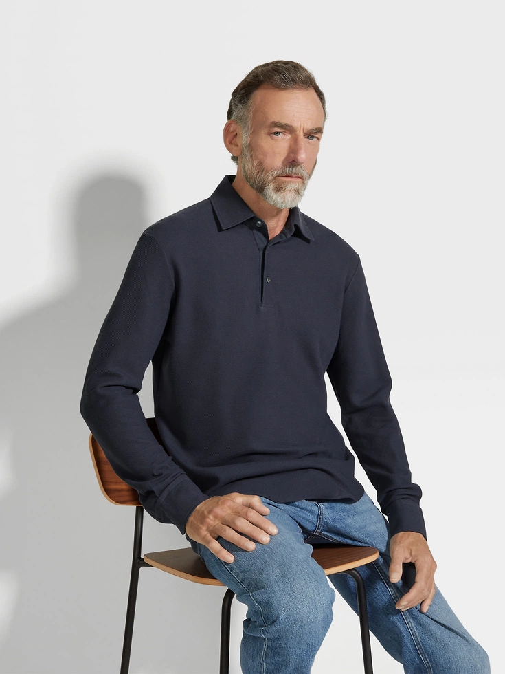 Camisa polo de algodón