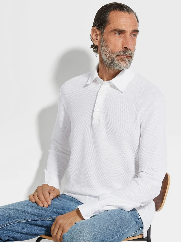 Camisa polo de algodón