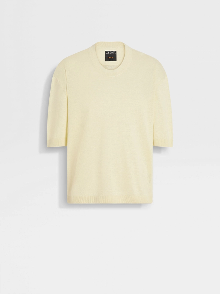 Camiseta Oasi Lino amarilla clara