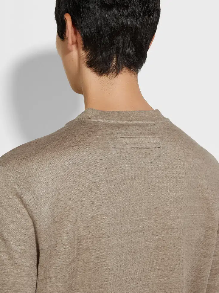 Camiseta Oasi Lino color topo claro