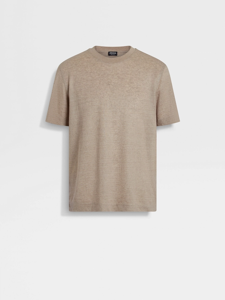 Camiseta Oasi Lino color topo claro