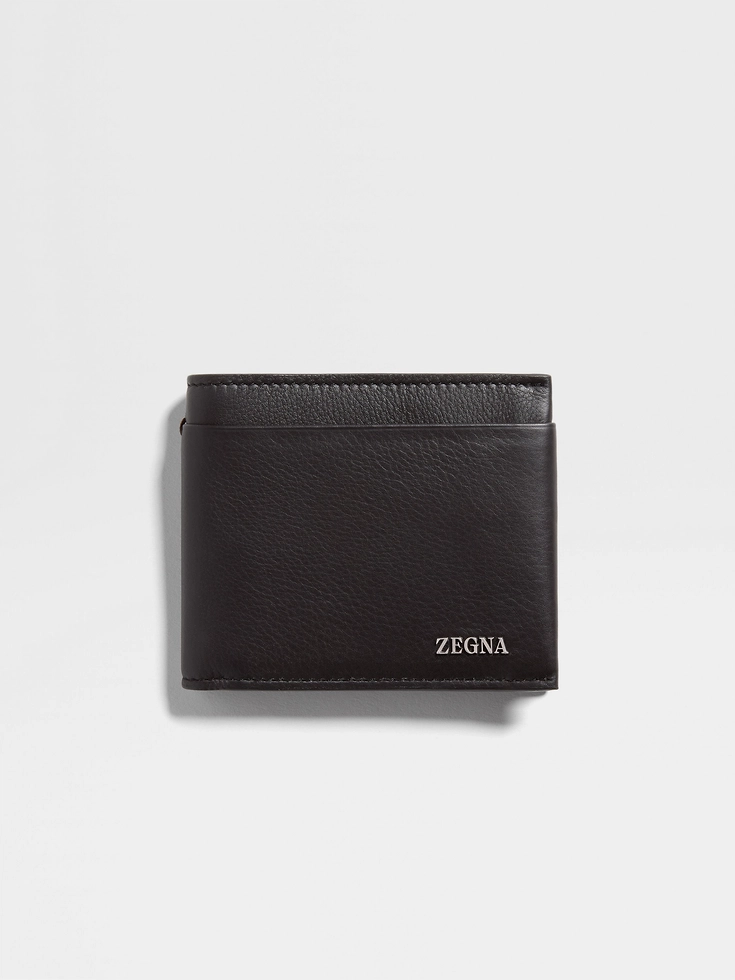 Cartera plegable SECONDSKIN marrón oscuro