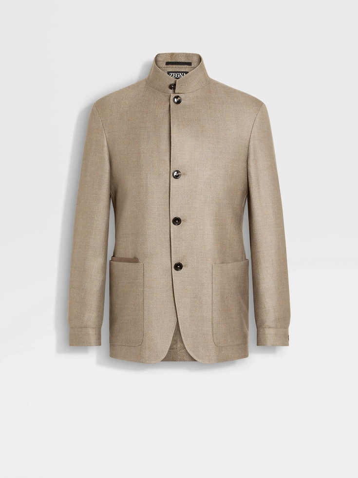 Chaqueta Il Conte de seda y lino de cachemira