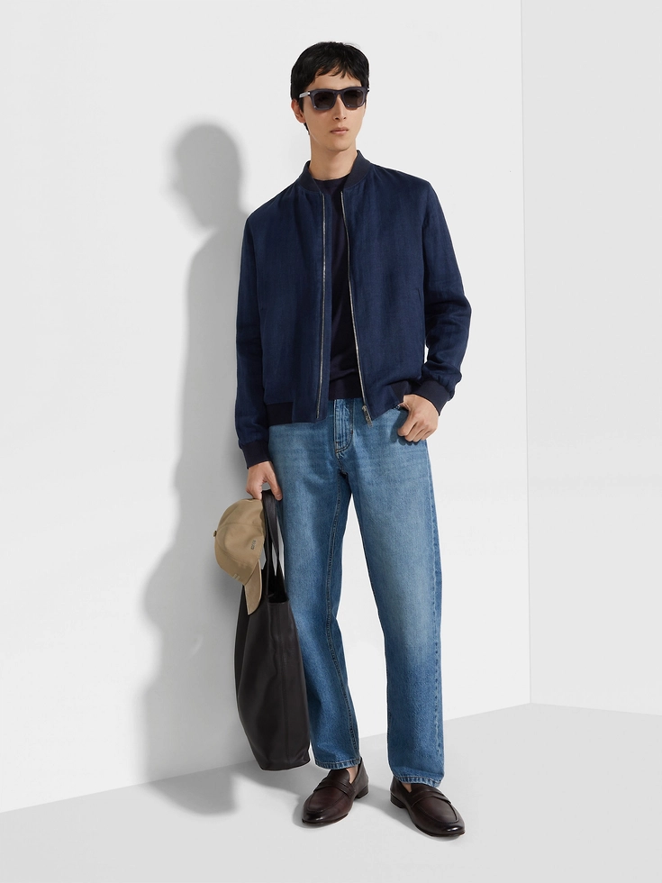 Chaqueta bomber Oasi Lino
