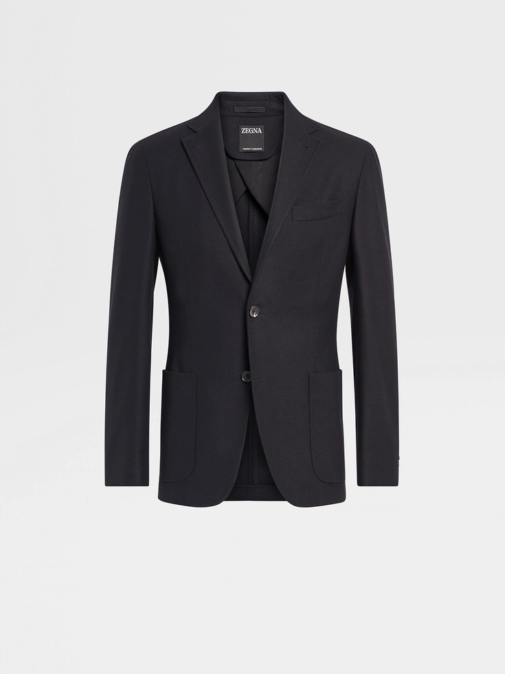 Chaqueta camisera de cachemira Trofeo™ negra