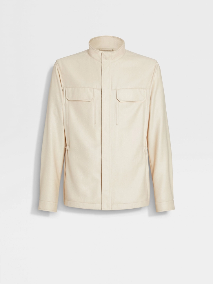Chaqueta de cachemira, seda y lino