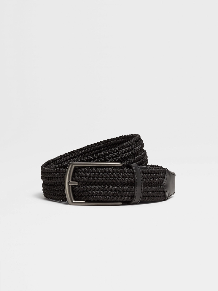Cinturón de rayón negro