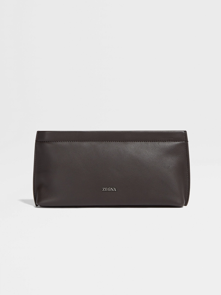 Clutch SECONDSKIN marrón oscuro