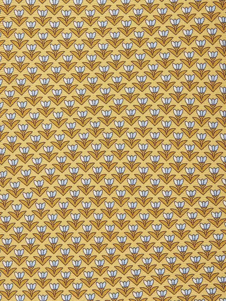 Corbata de seda amarilla