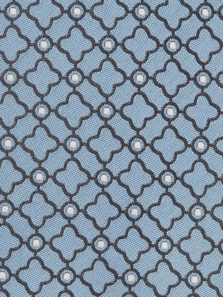 Corbata de seda azul claro
