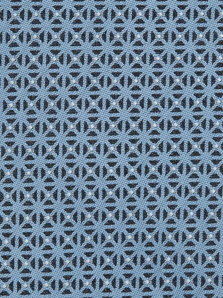 Corbata de seda azul claro