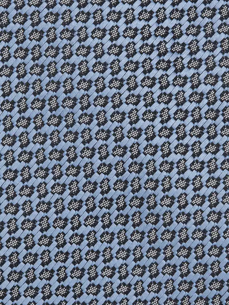 Corbata de seda azul claro
