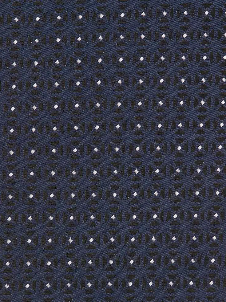 Corbata de seda azul oscuro