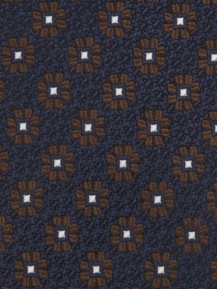 Corbata de seda azul oscuro