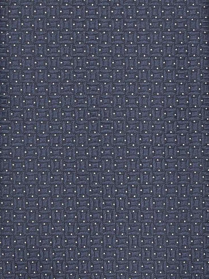 Corbata de seda azul oscuro CENTO FILI