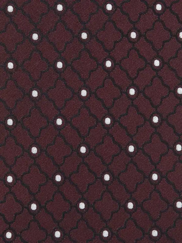 Corbata de seda burdeos