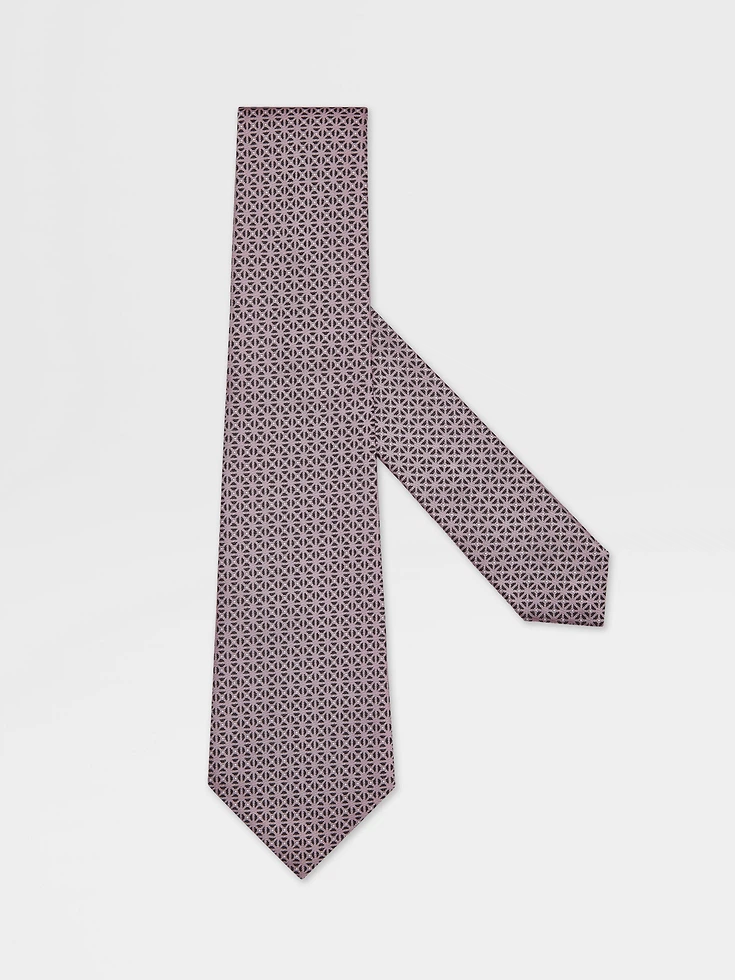 Corbata de seda rosa