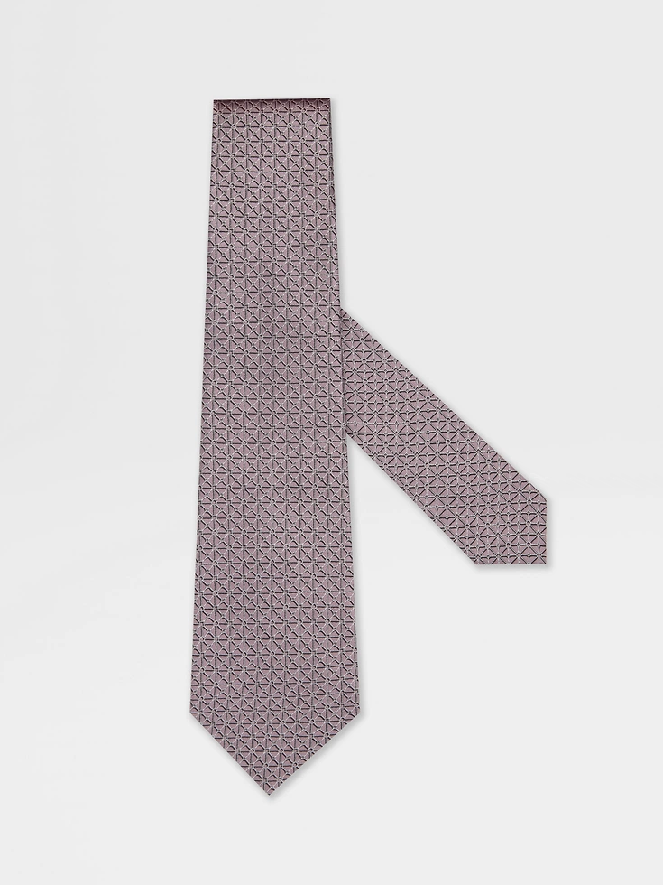Corbata de seda rosa