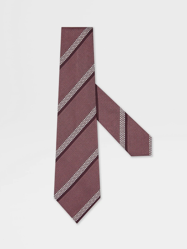 Corbata de seda rosa