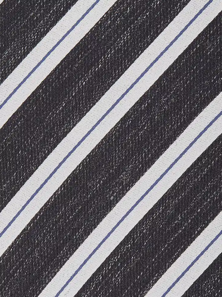 Corbata de seda y lino azul marino