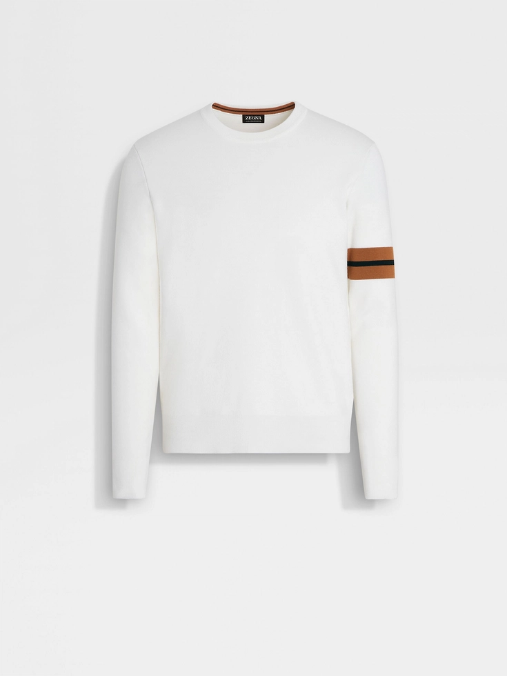 Cuello redondo de lana blanca de alto rendimiento™
