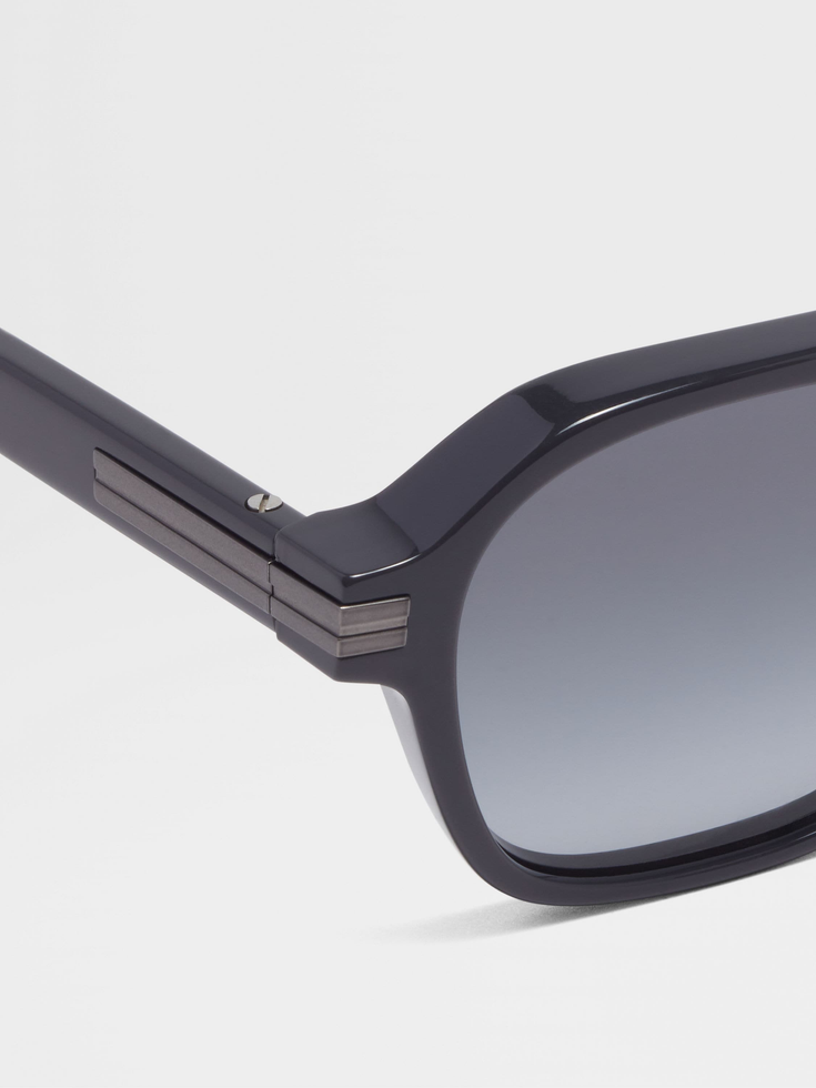 Gafas de sol Aurora II de acetato gris asfalto