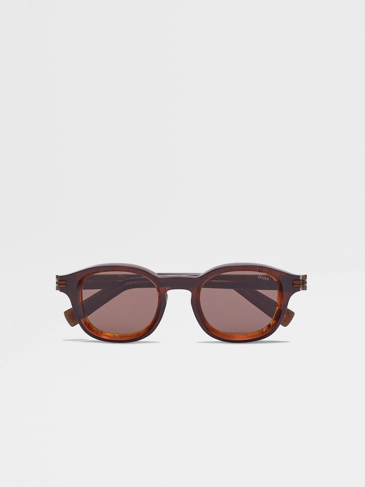 Gafas de sol de acetato Aurora I con follaje oscuro