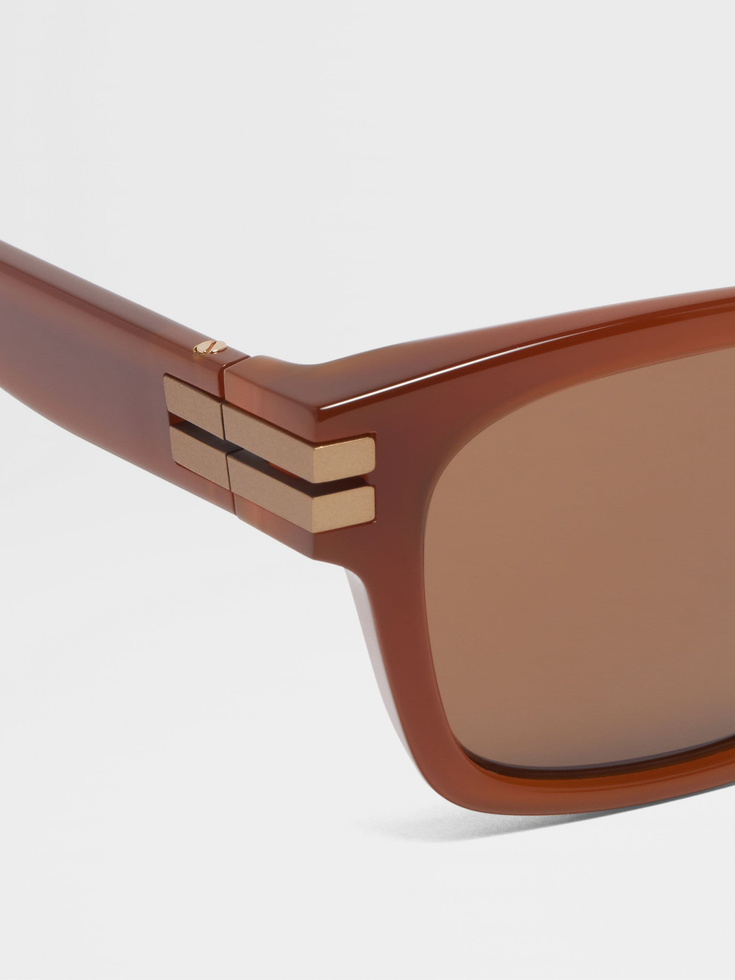 Gafas de sol de acetato con follaje
