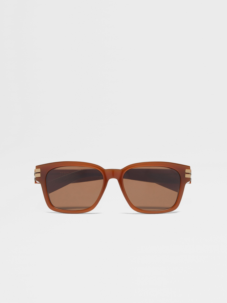 Gafas de sol de acetato con follaje