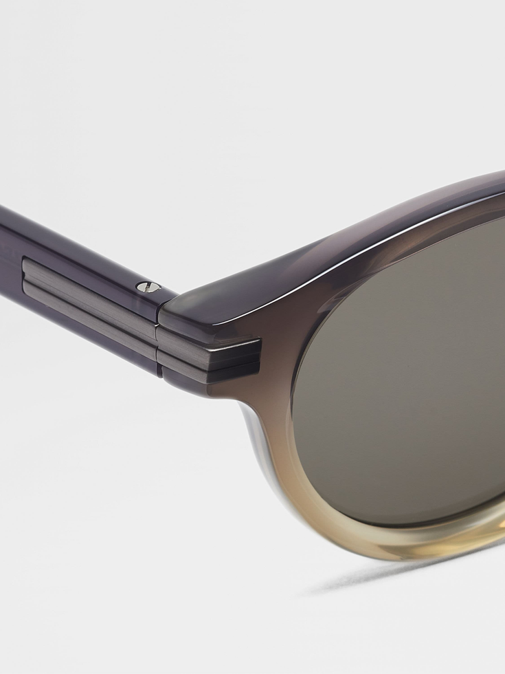 Gafas de sol de acetato gris degradado