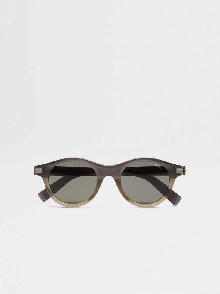 Gafas de sol de acetato gris degradado