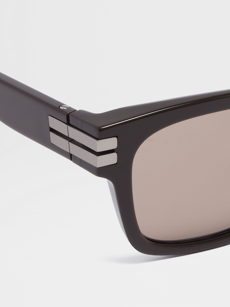 Gafas de sol de acetato verde oscuro