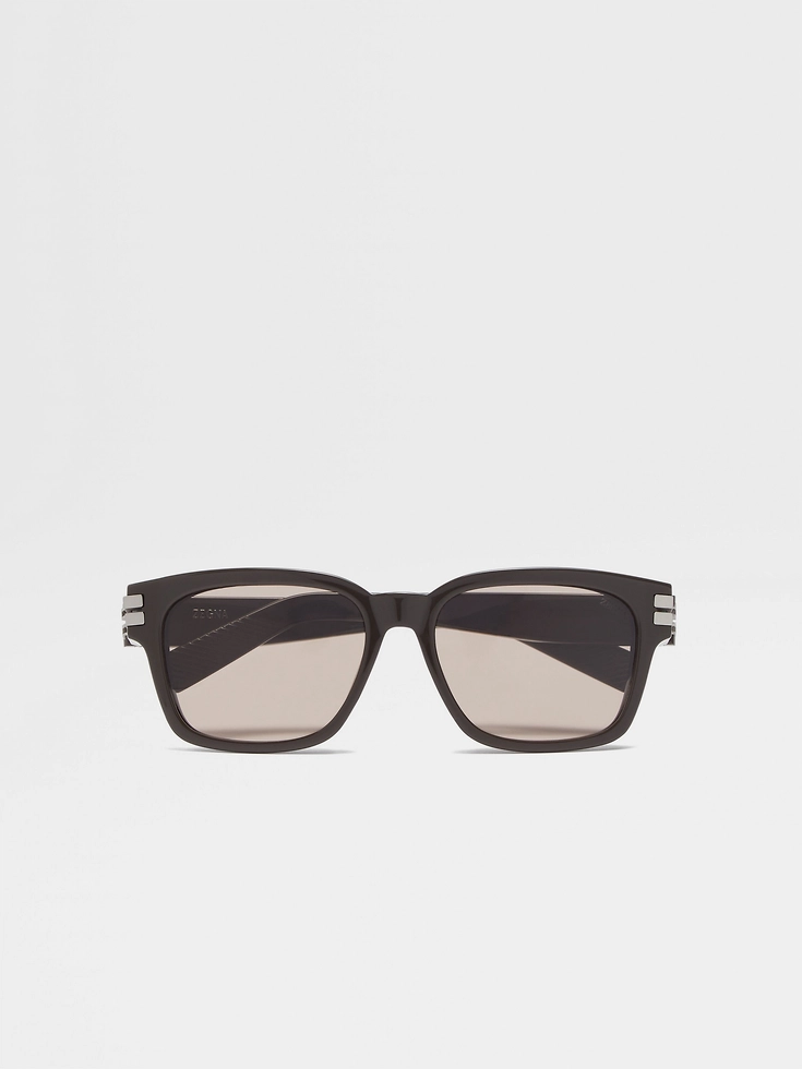 Gafas de sol de acetato verde oscuro