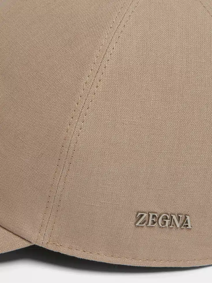 Gorra de béisbol beige Oasi Lino