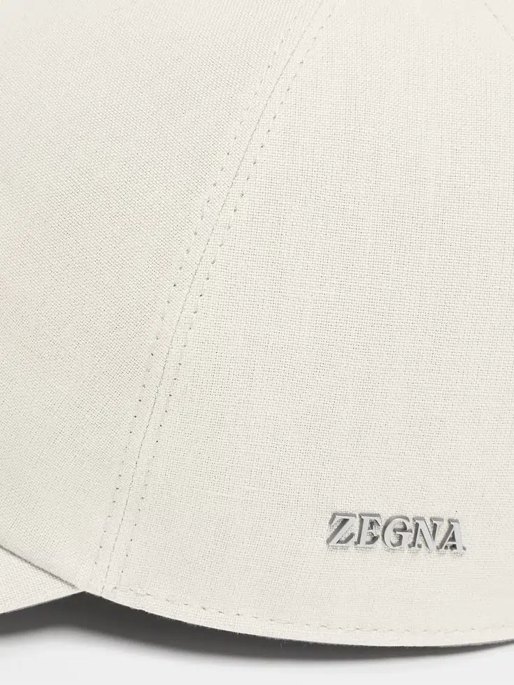 Gorra de béisbol blanca Oasi Lino