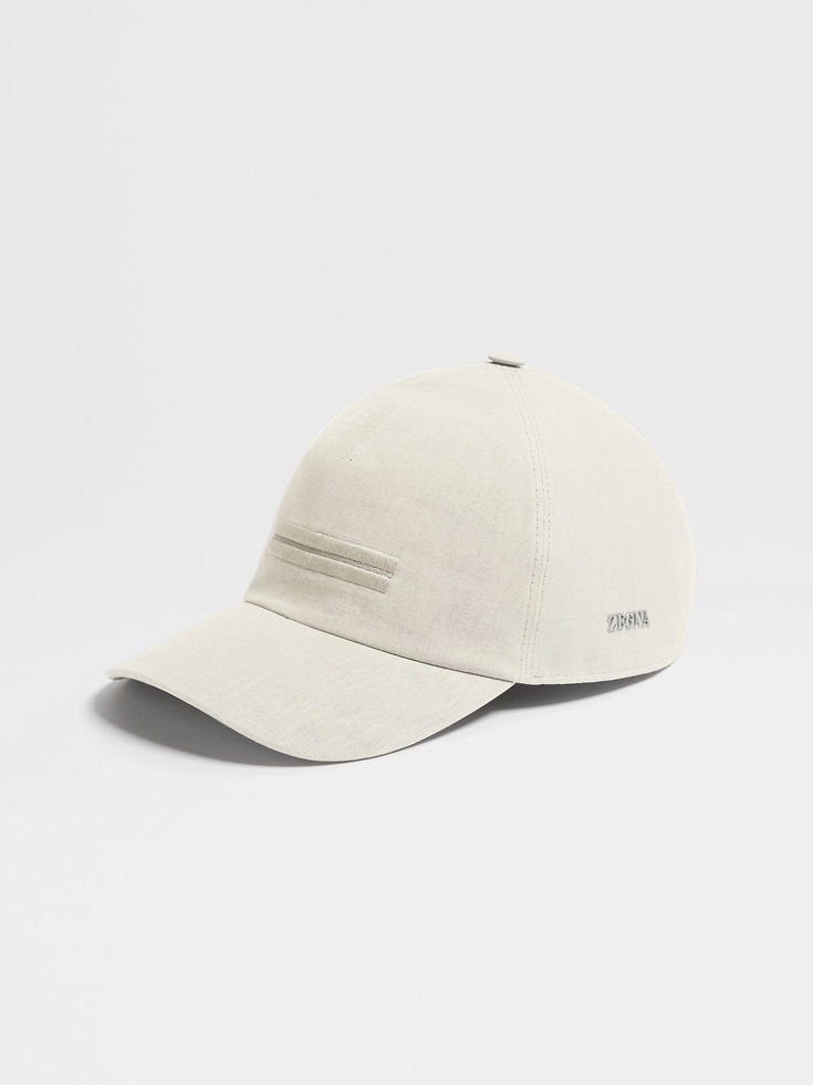 Gorra de béisbol blanca Oasi Lino