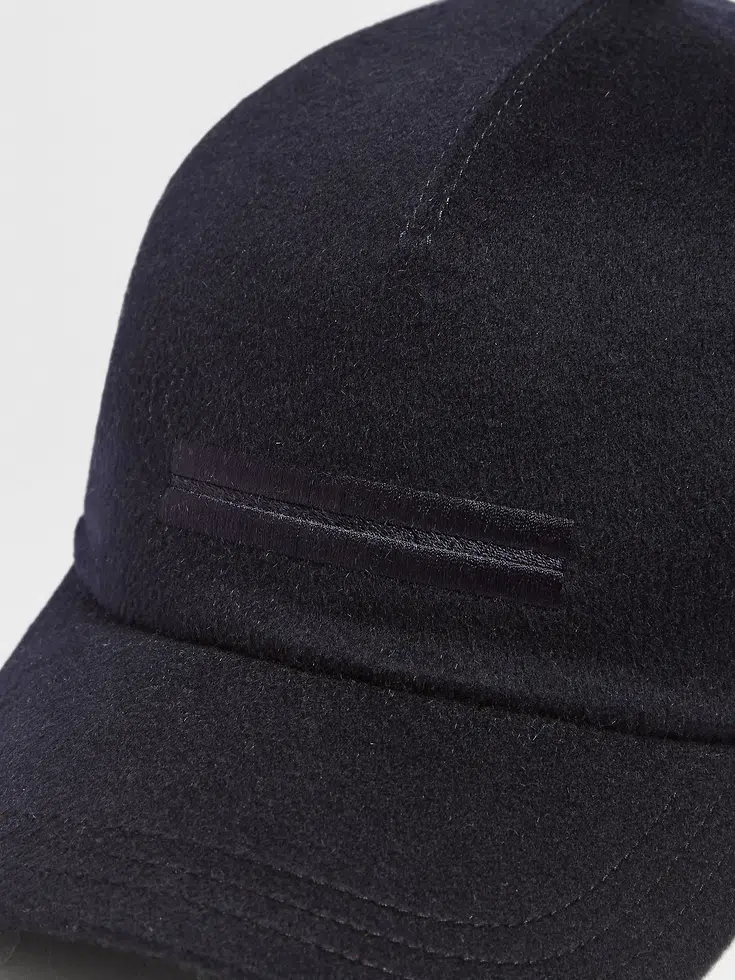 Gorra de béisbol de cachemir azul oscuro Oasis