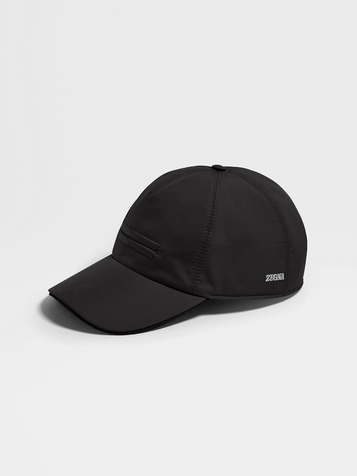 Gorra de béisbol de tejido técnico negro