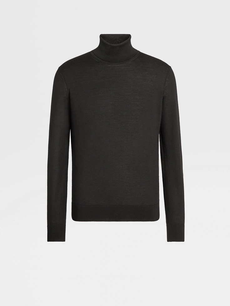 Jersey de cuello alto Cashseta negro