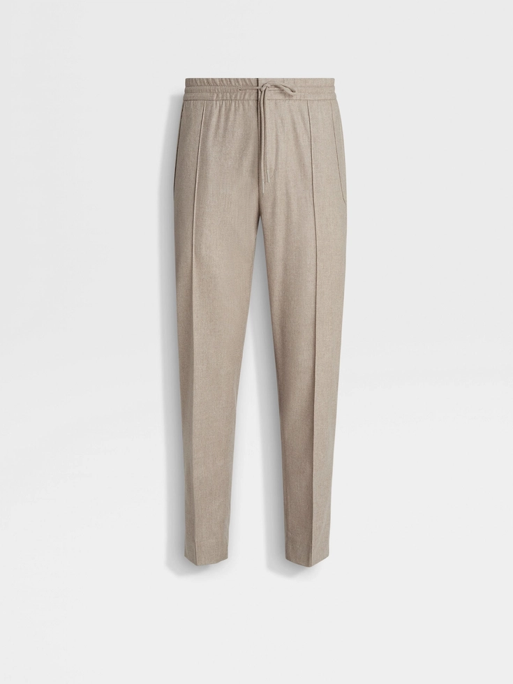 Joggers de lana gris topo claro 15milmil15