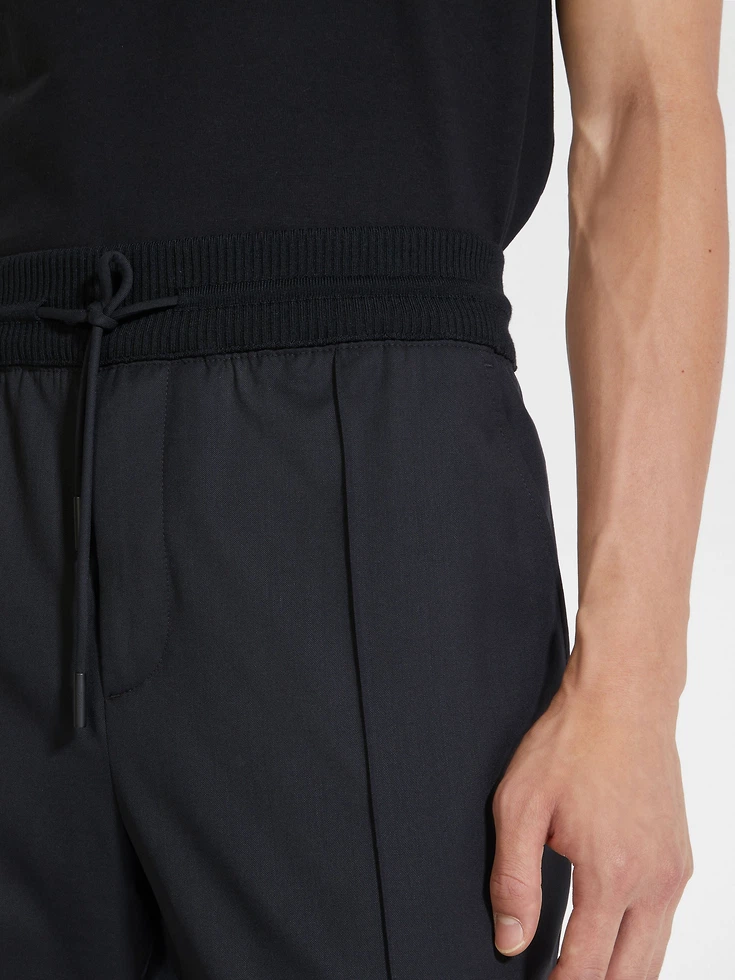 Pantalones deportivos de lana negros de alto rendimiento™